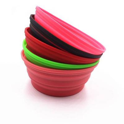 戶外便攜硅膠寵物碗;小號狗碗,寵物飛碟